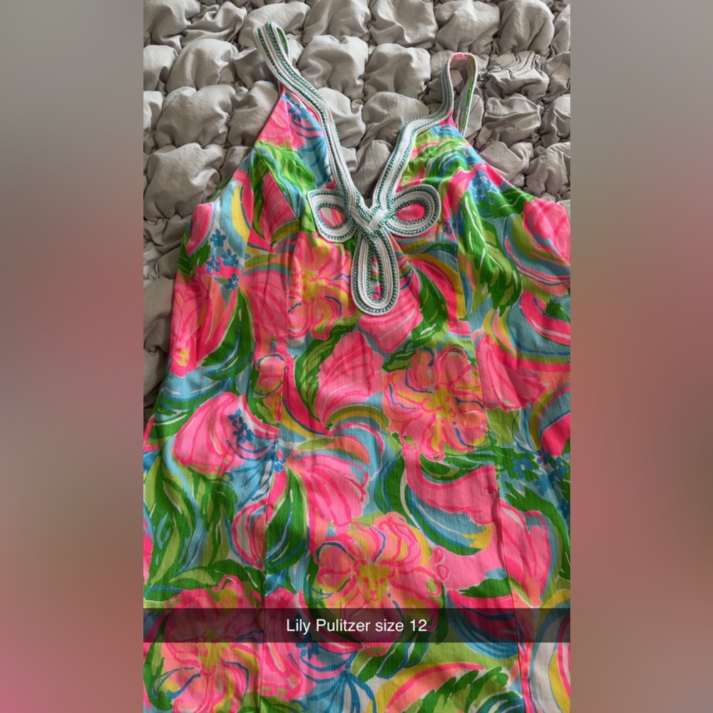 Lily Pulitzer Vibrant Floral Sleeveless Dress